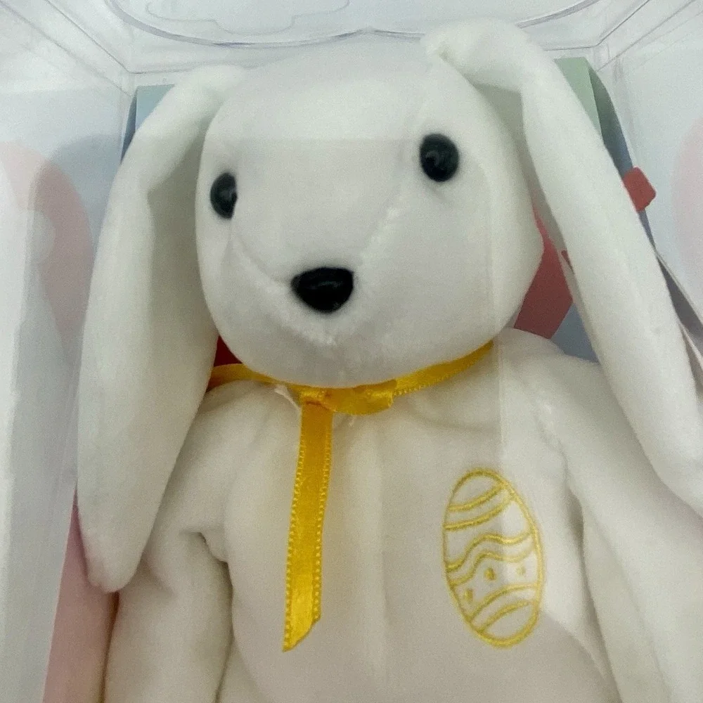 2003 TY Beanie Babies - Color Me Beanie Bunny, Plastic Case‎ With Markers